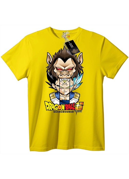 Dragon Ball Super póló, sárga, XL