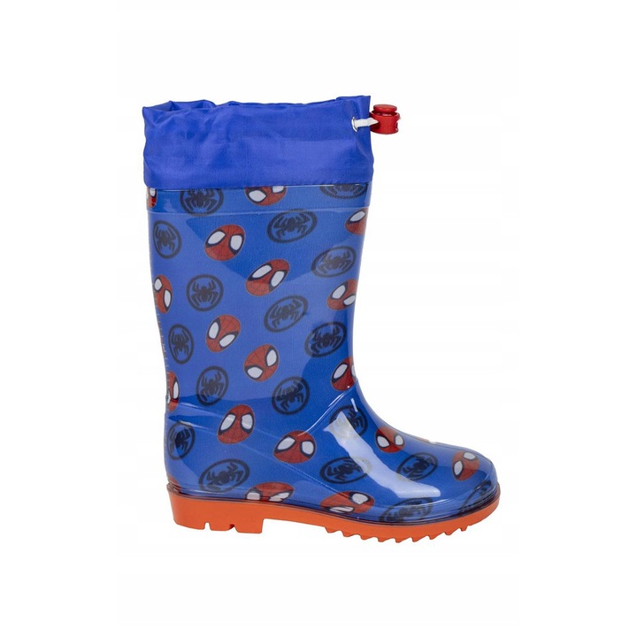 Cizme de PVC pentru baieti Cerda, model Spidey, multicolor, 22 EU