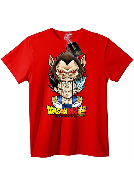 Dragon Ball Super póló, piros, 6XL