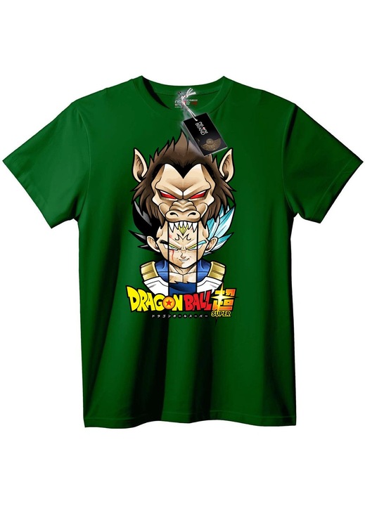 Dragon Ball Super póló, sötétzöld, 2XL