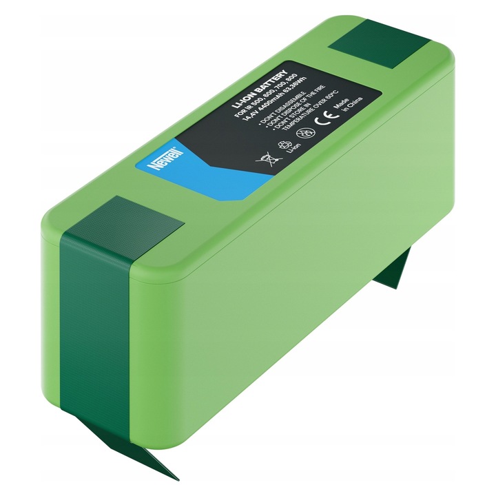 Батерия Newell IRB5678VX за iRobot, 4400 mAh, Li-ion, зелена, 137x43x45mm