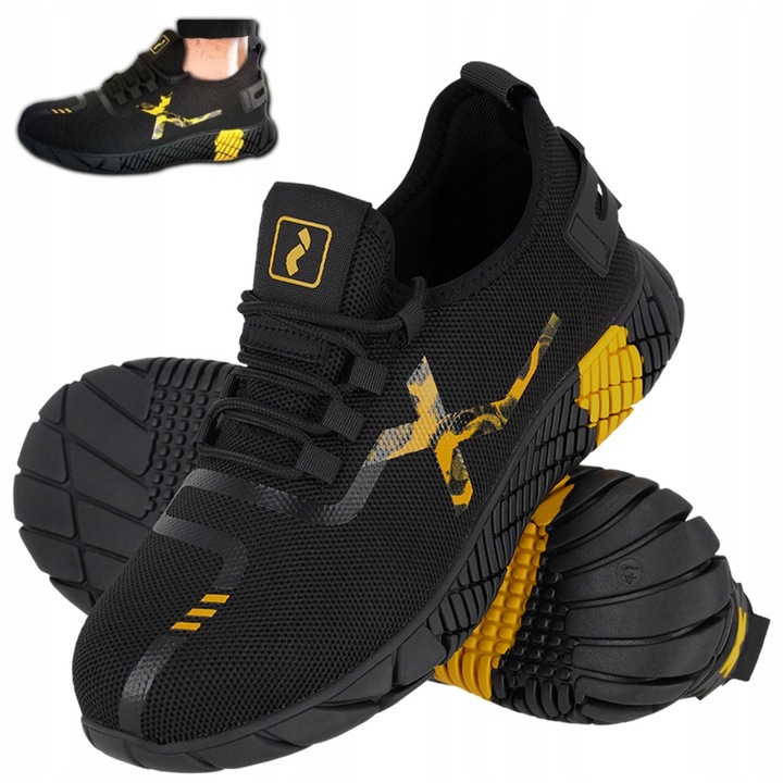 Pantofi de lucru, REIS, incaltaminte de protectie sport, brant din kevlar, bombeu S1, 43