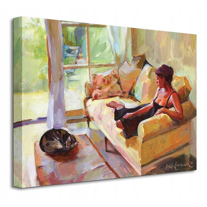 Tablou Daydream, Ashka Lowman, 40x30 cm, culori vibrante, rama din lemn de pin