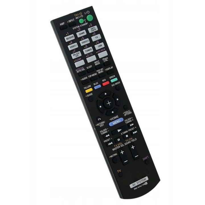 Telecomanda compatibila RM-AAU106, RM-AAU105, RM-AAU107, RM-AAU116, fara programare, usor de utilizat, multicolor