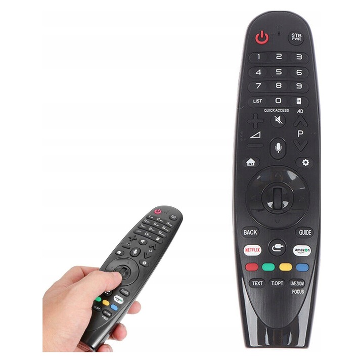 Telecomanda IR AN-MR18BA pentru TV LG, fara functie magic, usor de utilizat, 2xAA