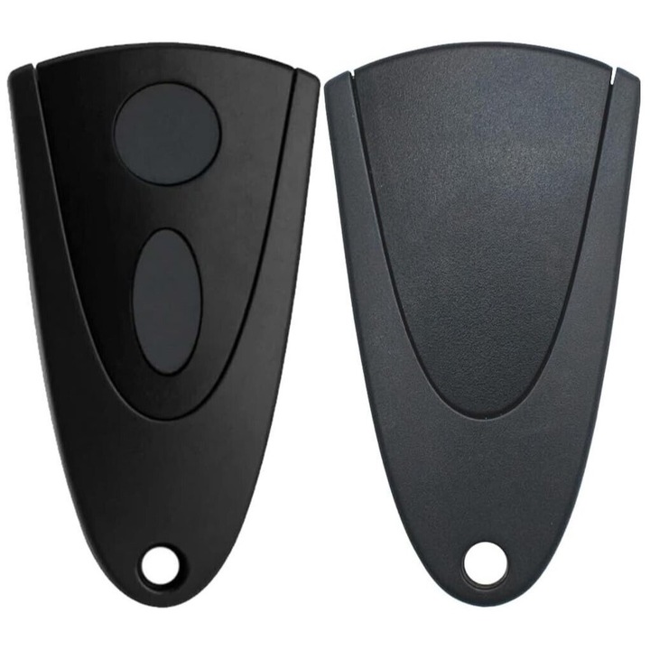 Kit pilot de garaj TechTell, 2 canale, 433,92 MHz, programabil, negru, dimensiuni 70x30x15mm