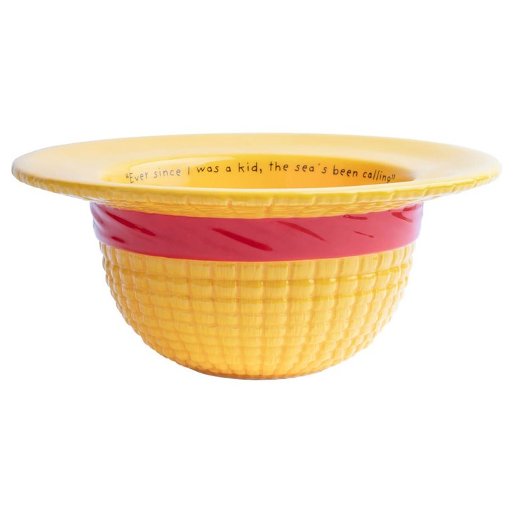 Bol ceramic One Piece Straw Hat, 20cm, 500ml, multicolor