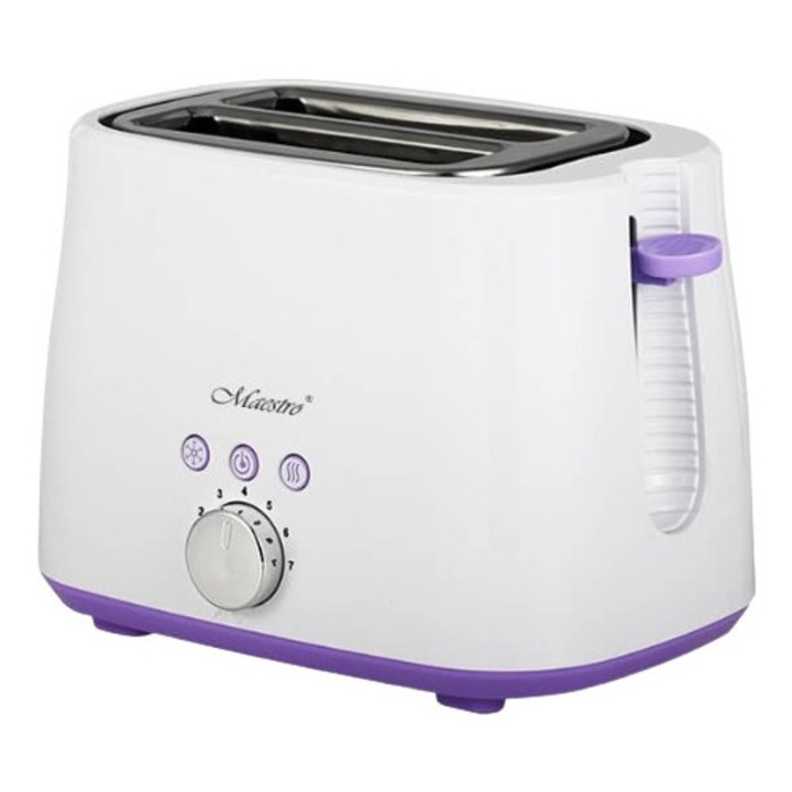 Тостер Maestro MR707, 850W-1000W, ергономичен дизайн, функция за претопляне, бял