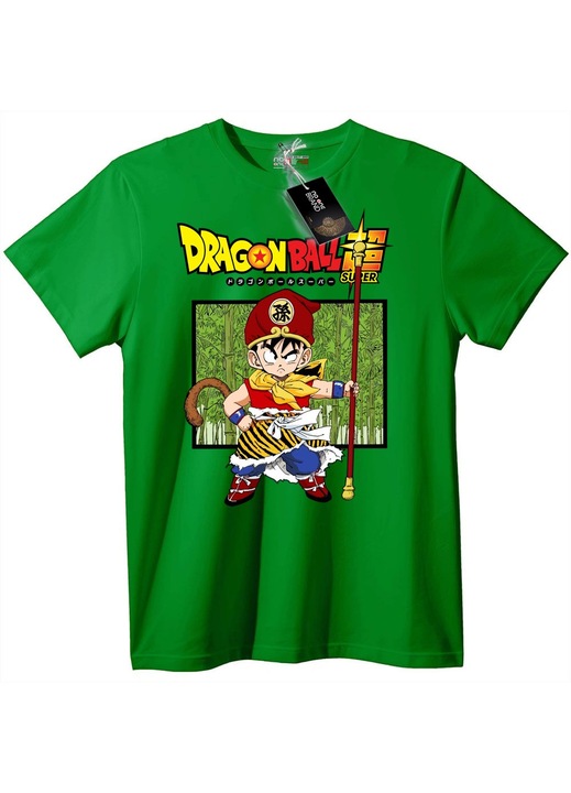 Dragon Ball Super póló Gokuval, Zöld