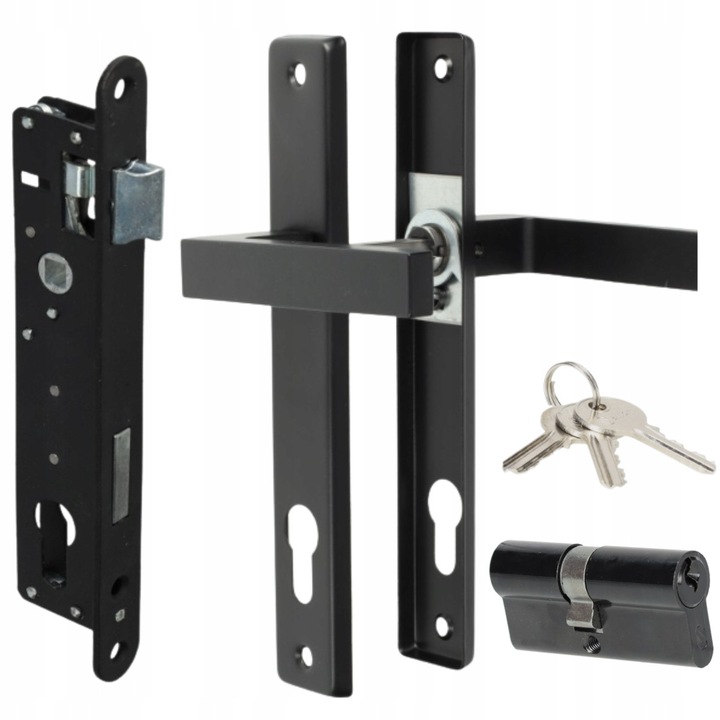 Set complet yala poarta maner butuc 90mm Negru
