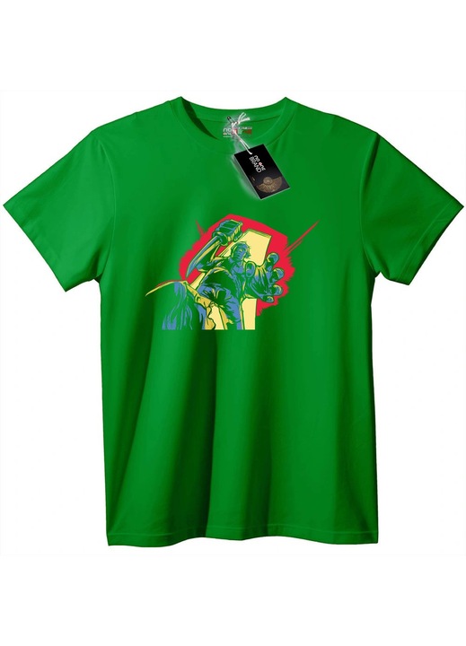 Munkás póló kalapáccsal, Zöld