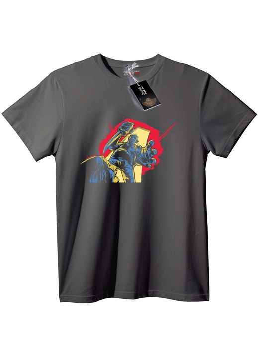 Munkás póló kalapáccsal, Szürke