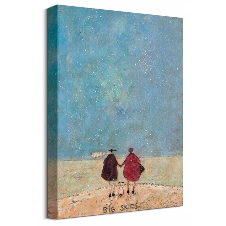 Картина "Големи небеса", Сам Тофт, 30x40 см, памук 300гр/м2, наситени цветове