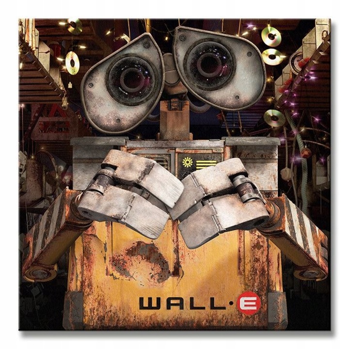 Табло Wall E, 40x40 см, памук 300гр/м2, дигитален принт, отпечатани ръбове