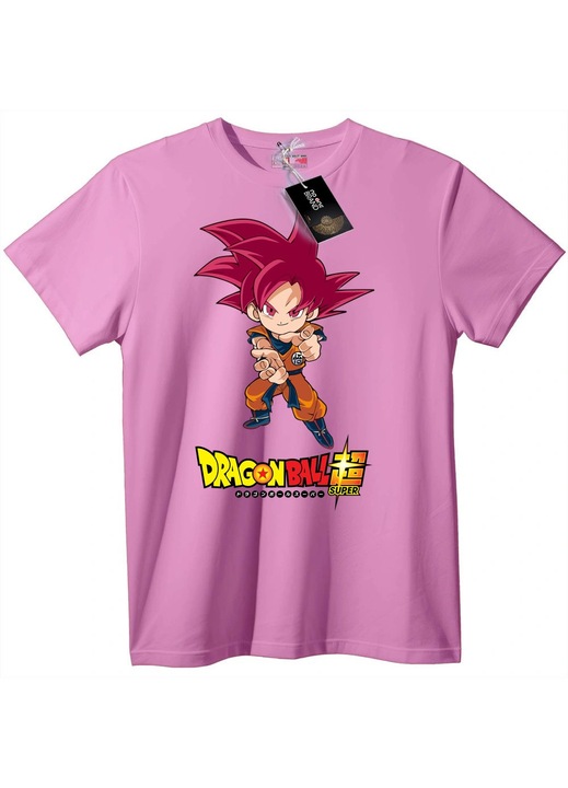 Dragon Ball Super póló Gokuval, rózsaszín, L
