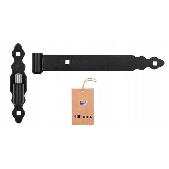 HuW pántzsanér 400mm, 2 darabos készlet, 5mm vastagság, ajtókhoz és kapukhoz