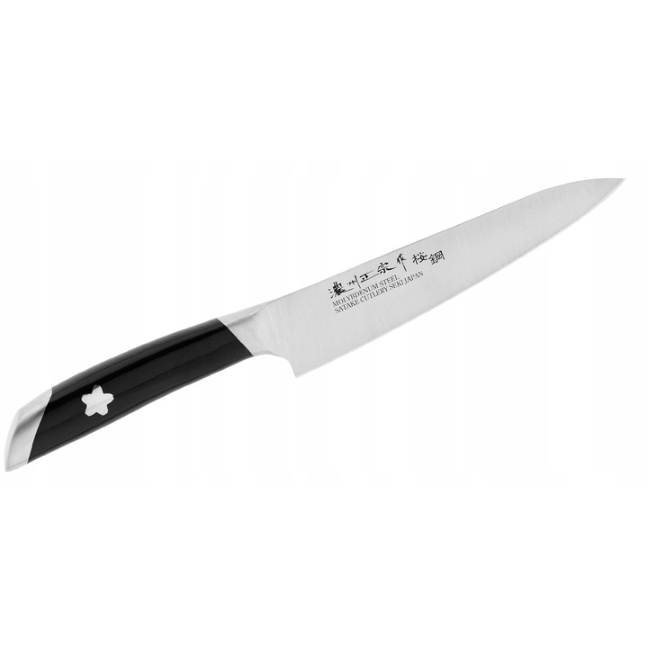 Cutit de bucatarie Satake Sakura 18 cm, otel molibdeno-vanadiu, maner ABS, 30,3x4x1,6 cm