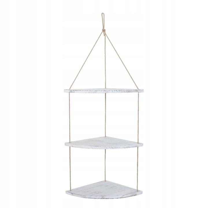 Rafturi naroznice, 2 piese, din lemn de stejar, montare pe perete, culoare brown, forma diamant