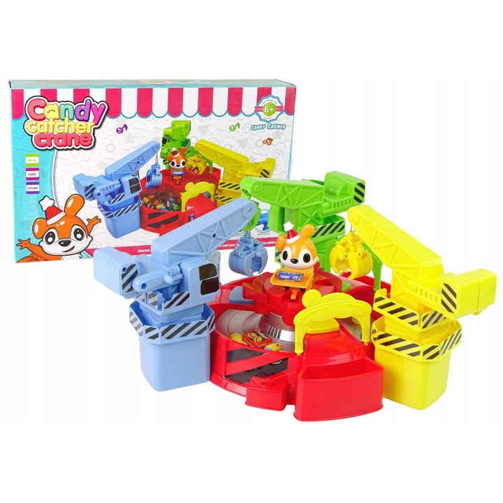 Интерактивна играчка, Leantoys, Хващане на сладкиши, комплект с 3 крана, 45x31x9см, многоцветен, 6+ години