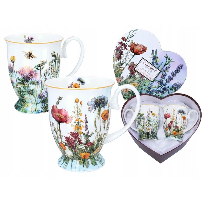 Set cani Carmani, Kpl. 2, flori de camp