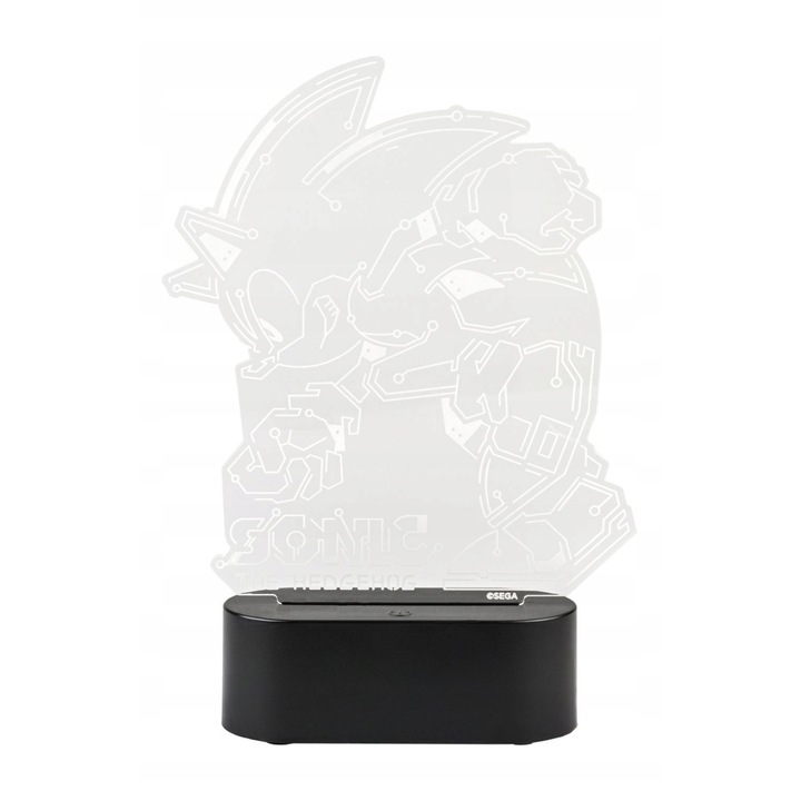 Lampa de veghe Sonic the Hedgehog, 17x20x5,5cm, diverse moduri de iluminare, set oficial