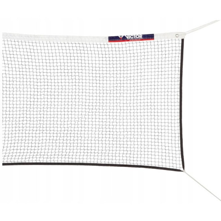 Tornádó tollaslabda háló, 6,10x0,76m, fekete, nylon anyag, beltéri és edzésre