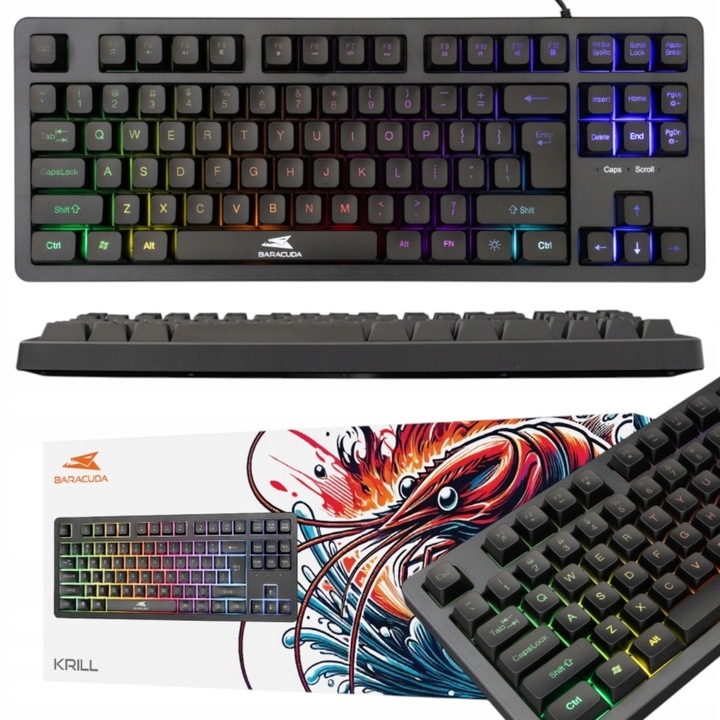 Tastatura Baracuda, 87 clape, anti-ghosting, membrana