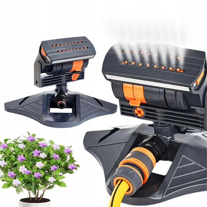 Zraszator de gradina, 16 duze, 4 moduri de pulverizare, ABS, 25x21x18cm, set complet