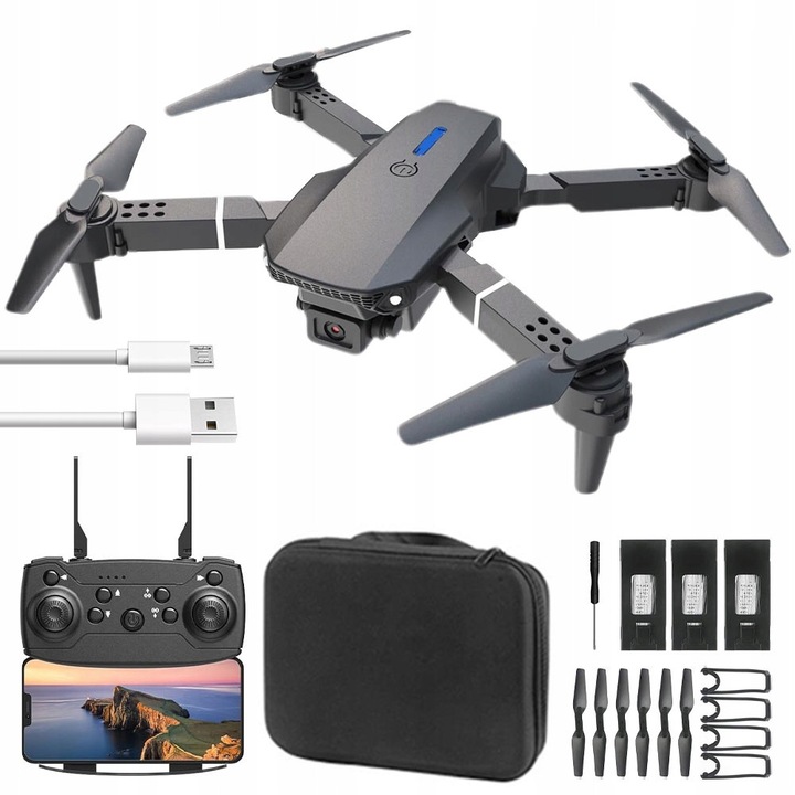 Дрон BEDEE LS-E525, 4K камера, 3 батерии, WiFi, сгъваем