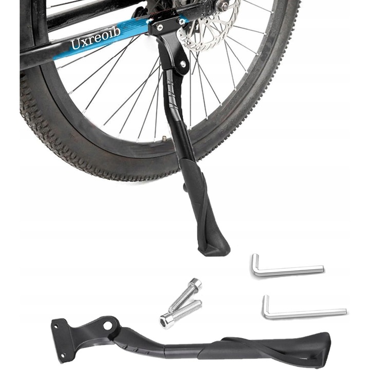 Cric bicicleta reglabil 24-29 inch, aluminiu, inaltime 34-40 cm, capacitate 35 kg, negru