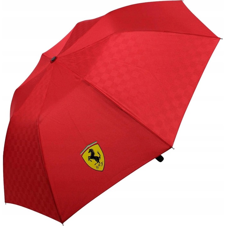 Ferrari férfi esernyő, kompakt, piros, 102 cm átmérőjű