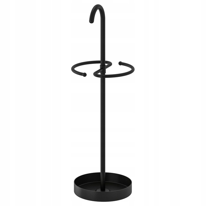 Esernyőtartó, IKEA, NIPASEN, rozsdamentes acél, fekete, 76 cm