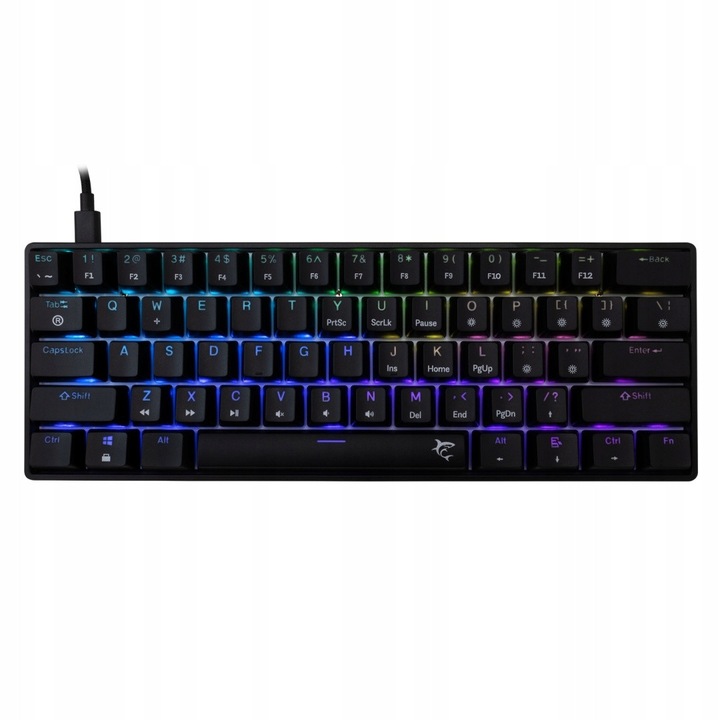 Tastatura mecanica gaming White Shark, 60%, AntiGhosting, neagra