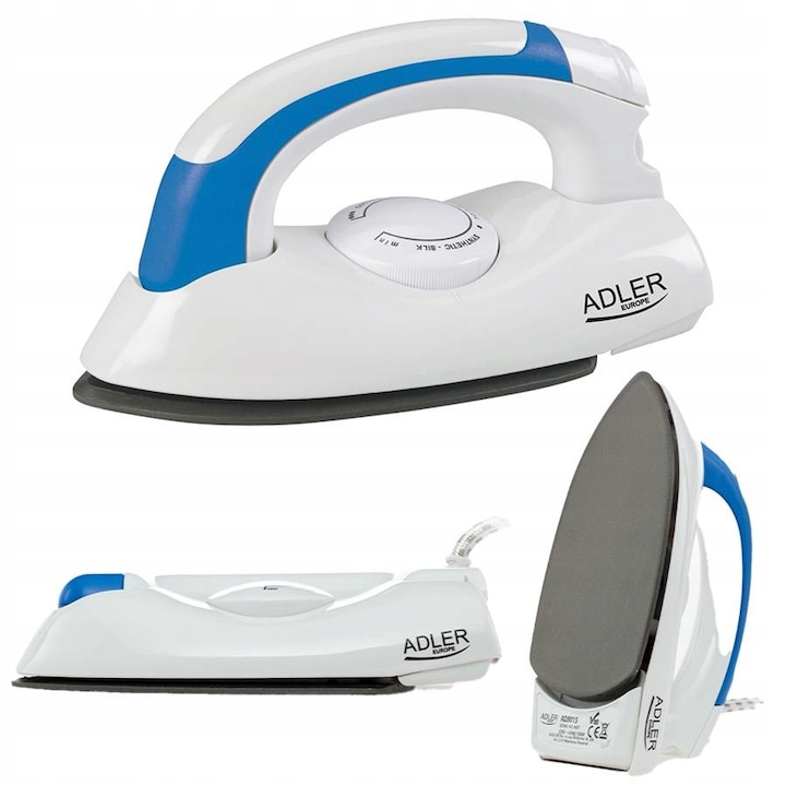 Fier de calcat compact Adler 700W, usor, pentru calatorii