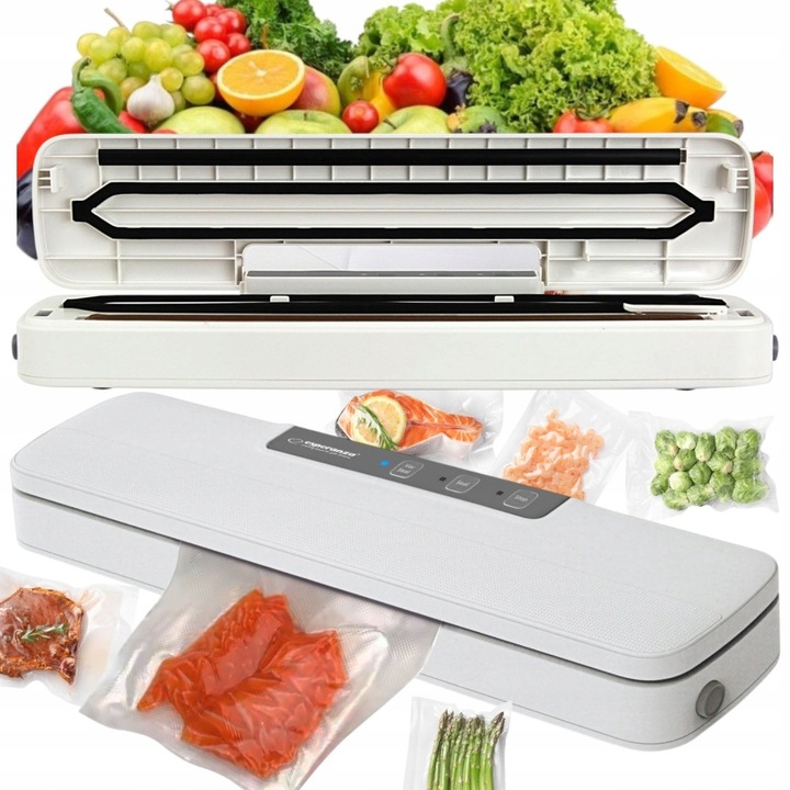 Aparat de vidat ESPERANZA, alb, pentru alimente proaspete