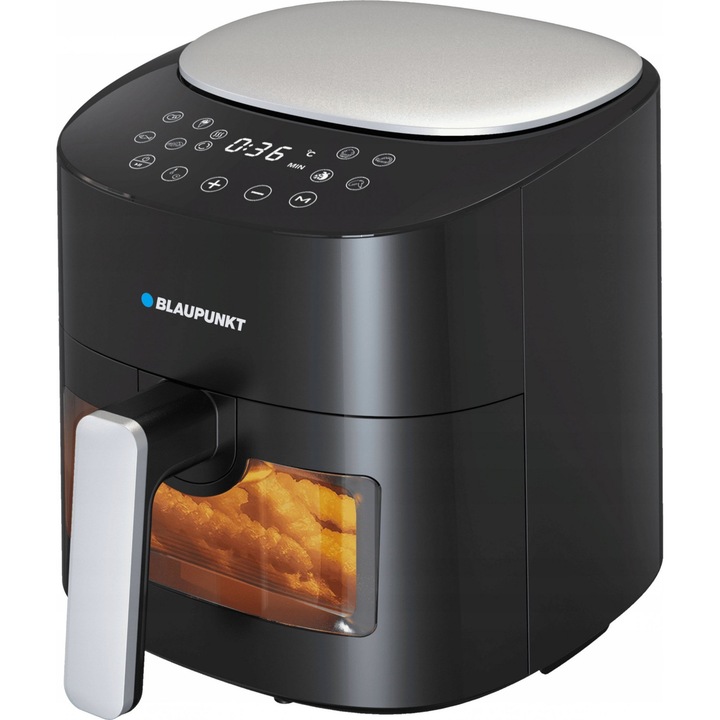 Friteuza cu Aer Cald Blaupunkt, 1300 W, Capacitate 3.7 L, Touch, Grill, Negru