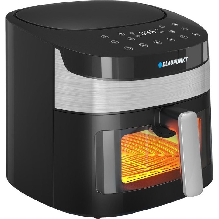 Friteuza cu Aer Cald Blaupunkt, 1800 W, Capacitate 7.2 L, Grill, Touch, Negru