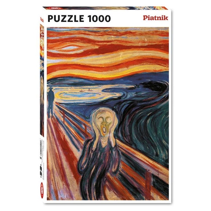 Puzzle 1000 Piatnik Munch, Krzyk, 67,5x44,1cm, 40x26,5x6cm