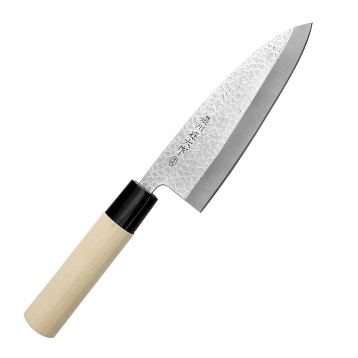 Cutit Deba SATAKE Magoroku Saku 15,5 cm, otel molibdeno-vanadiu, maner lemn magnolie