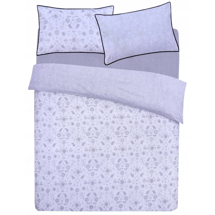 Lenjerie de pat Game Of Thrones, gri, 230x220cm, set complet cu 2 poshve