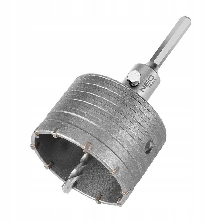 Set Otwornica widiowa 85 mm cu adapter HEX si burghiu 55-326 Neo Tools
