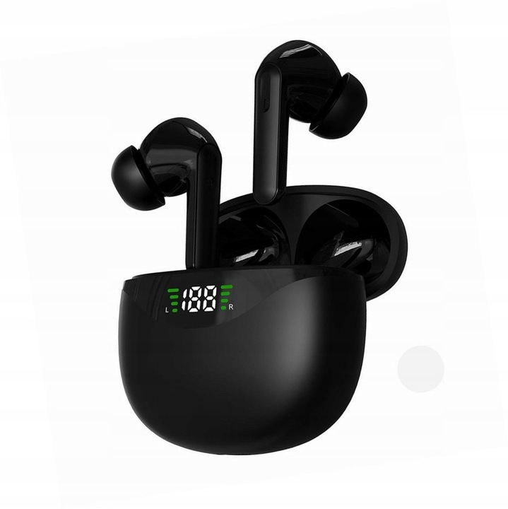 Безжични слушалки Blue Star TWS T60, bluetooth 5.4, водоустойчиви IPX4, черни
