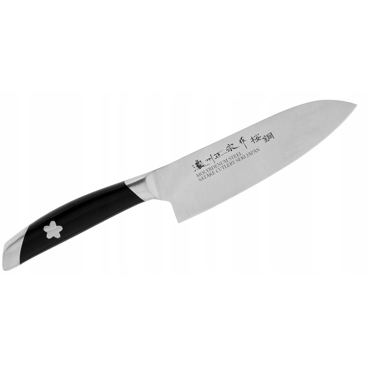 Satake Noz Mini Santoku 15 cm, otel molibdeno-vanadiu, maner ABS, 27,5 cm