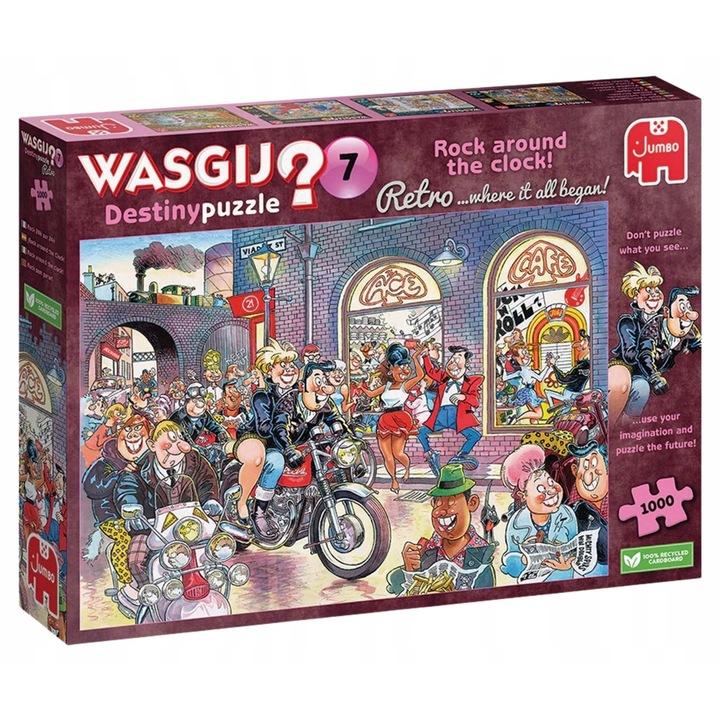 Puzzle 1000 piese, Jumbo, Wasgij Destiny, ilustratie amuzanta, pentru adulti