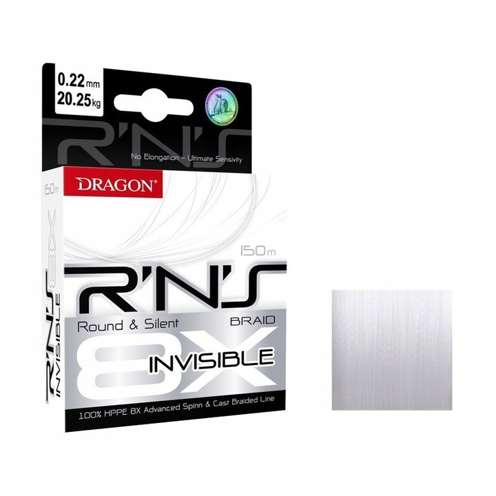 Влакно Dragon R'N'S 8x Invisible 0,16mm, 150m, кръгло, безшумно