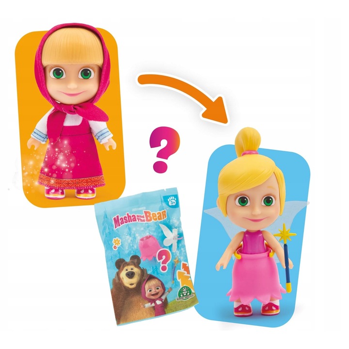 Lala Masza 12cm, set cu 3 accesorii, transformabila in zana, Giochi Preziosi