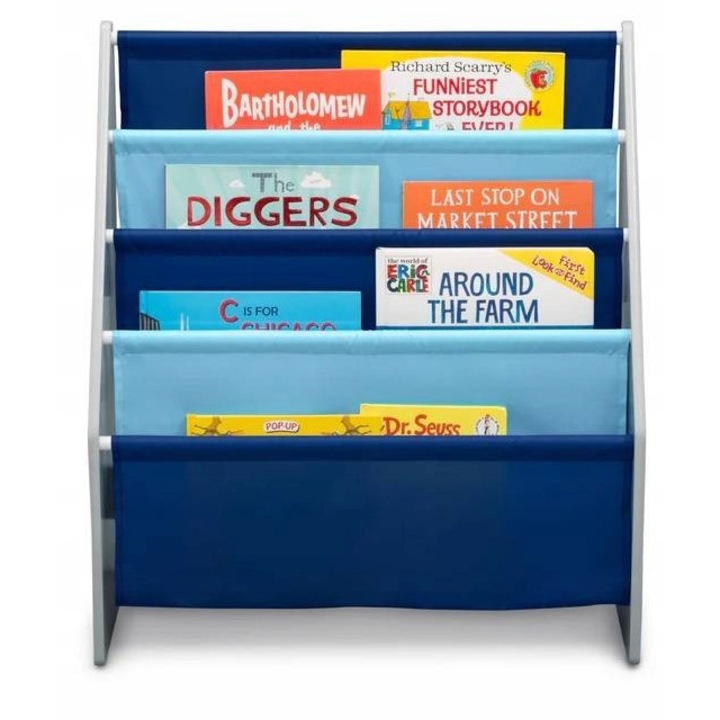 Детски органайзер за книги Delta Children, 63,5x71x29,5см, от MDF дърво, стабилен.