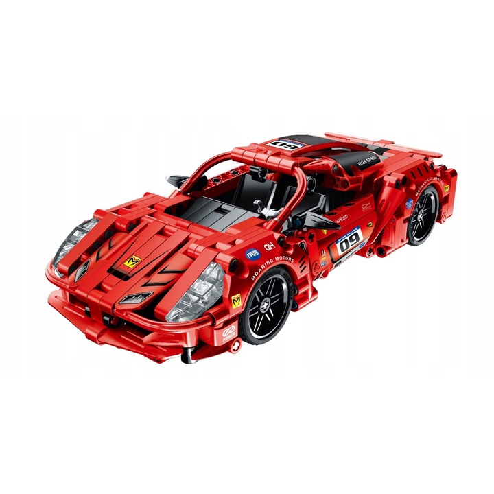 Set de constructie iM.Master, masina cu propulsie, 437 elemente, 25x11.4x6.6cm, multicolor