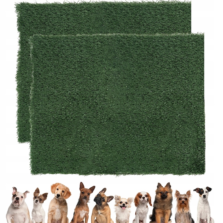 Litiere BEDEE, mata pentru caini, toaleta cu iarba, dimensiune mare