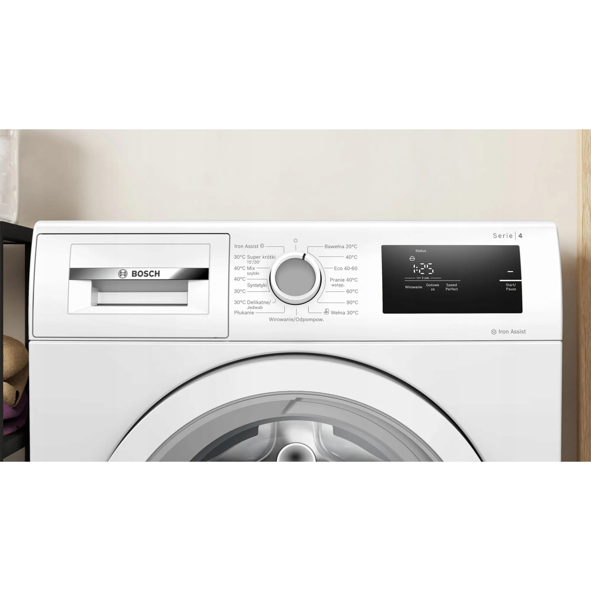 Masina de spalat rufe Bosch WAN2405MPL, 8 kg, alb, 1200 RPM, 598x845x590 mm